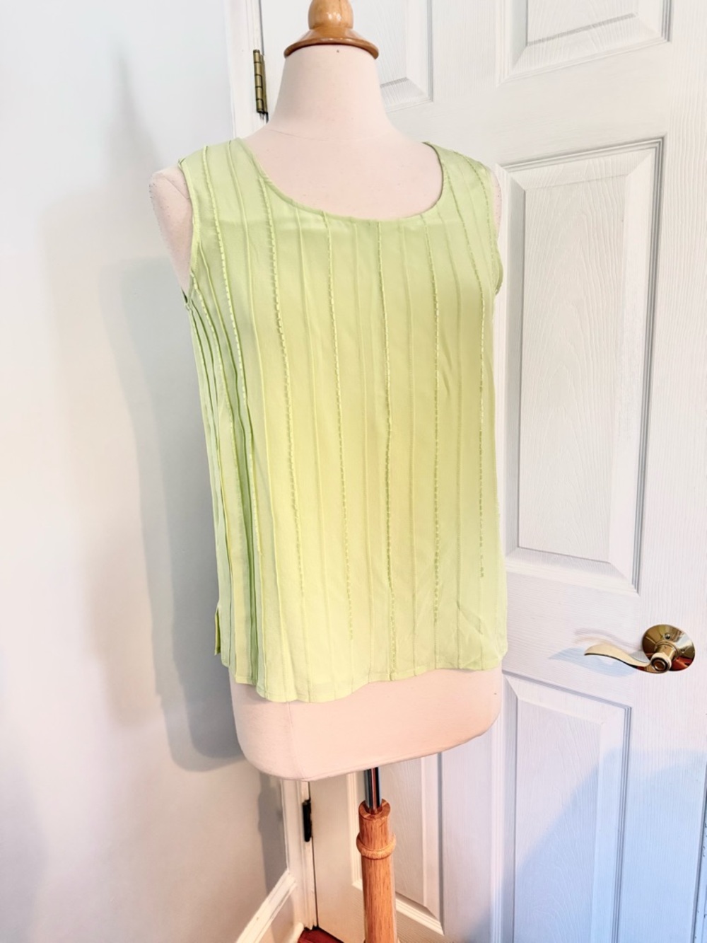 Diane Gilman Silk Beaded Blouse